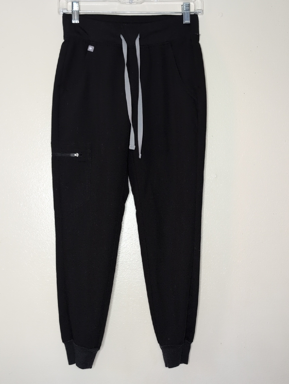 Figs Black Jogger pants Scrubs with Drawstring Size XS